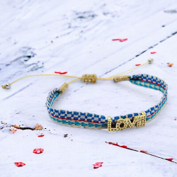 Bracelet Woven Tape Love 24