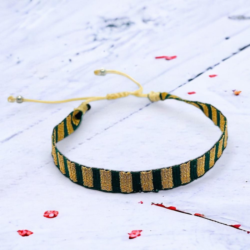 Bracelet Woven Tape fine stripe