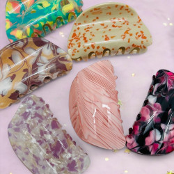 Haarclip/Haarklammer Melange mix 24