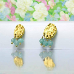 Boucles d´Oreilles ART N 3 Bead on gold