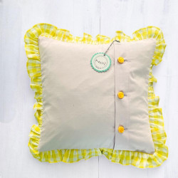 Kissenhülle Yoga frill 3030