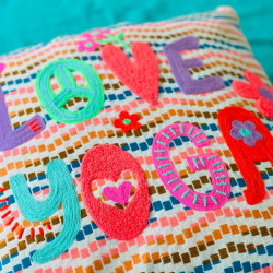 Cushion cover Love Yoga 5050