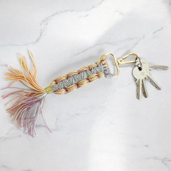 Porte-Clés woven metallic