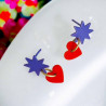Earrings PopArt starheart