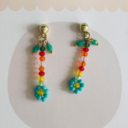 Boucles d´Oreilles sweet flower mix 5