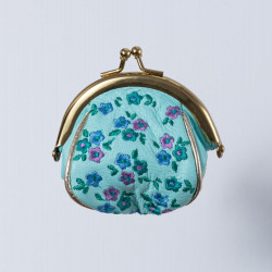 Pouch Mini Clip Millefleur ltblue
