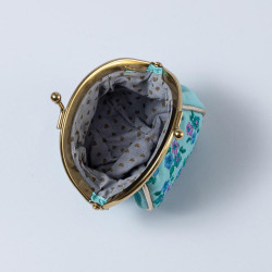 Pouch Mini Clip Millefleur ltblue