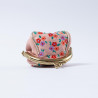 Bourse Mini Clip Millefleur apricot