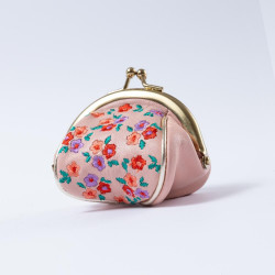 Pouch Mini Clip Millefleur apricot