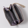 Portemonnaie Double zip Leder Millefleur viola