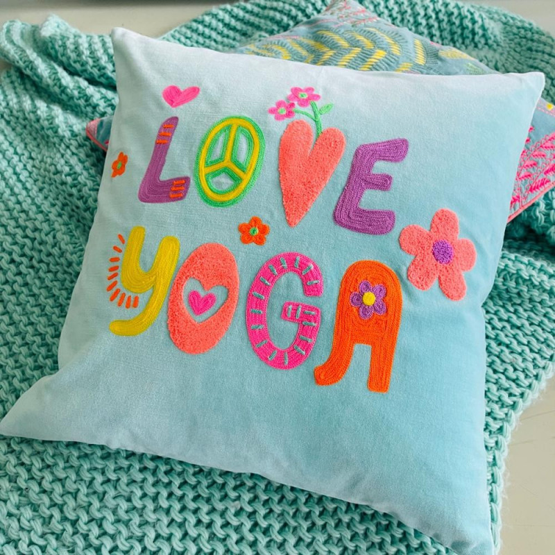Coussin Samt Love Yoga 5050