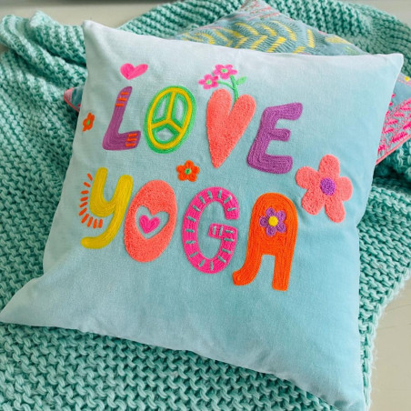 Coussin Samt Love Yoga 5050