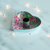 Candle Holder Heart turq raster