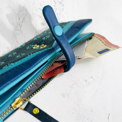 Wallet Bufffalo Leather HK Vintageblue