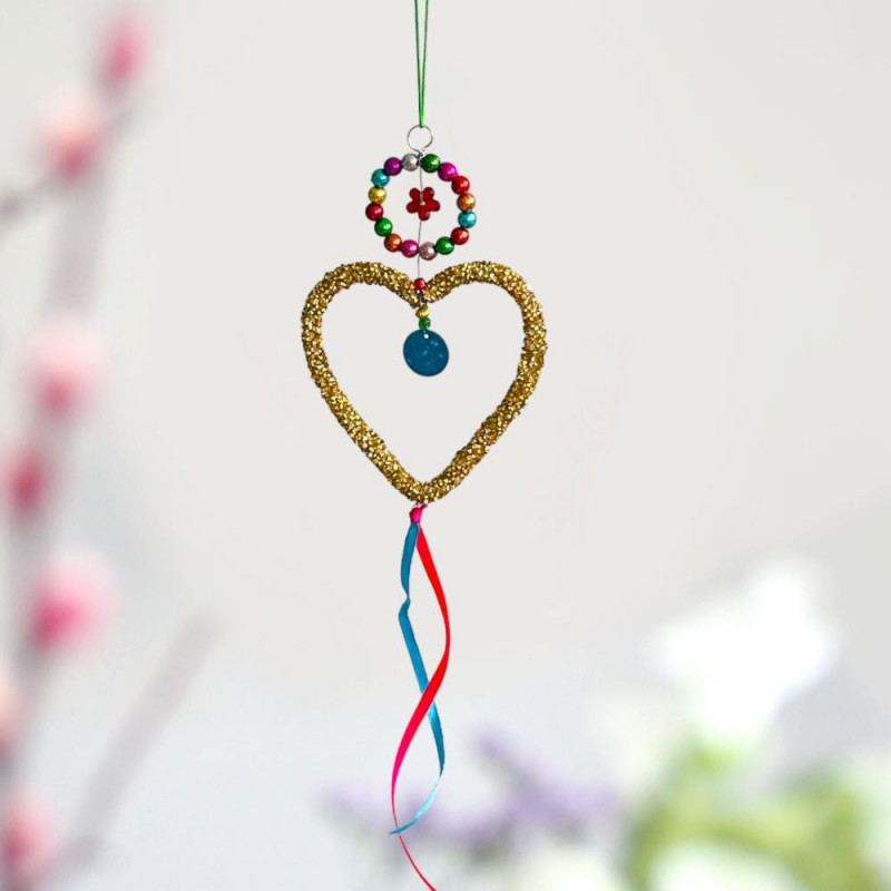 Decoration Funkel gold heart Ornament