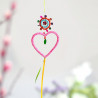 Decoration Funkel pink heart Ornament