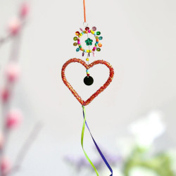 Decoration Funkel copper heart Ornament