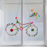 Dekoration FUNKEL Fahrrad pastel