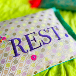 Kissenhülle Brokat REST 3040