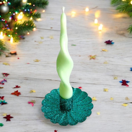 Candle holder Flower Glitter forest