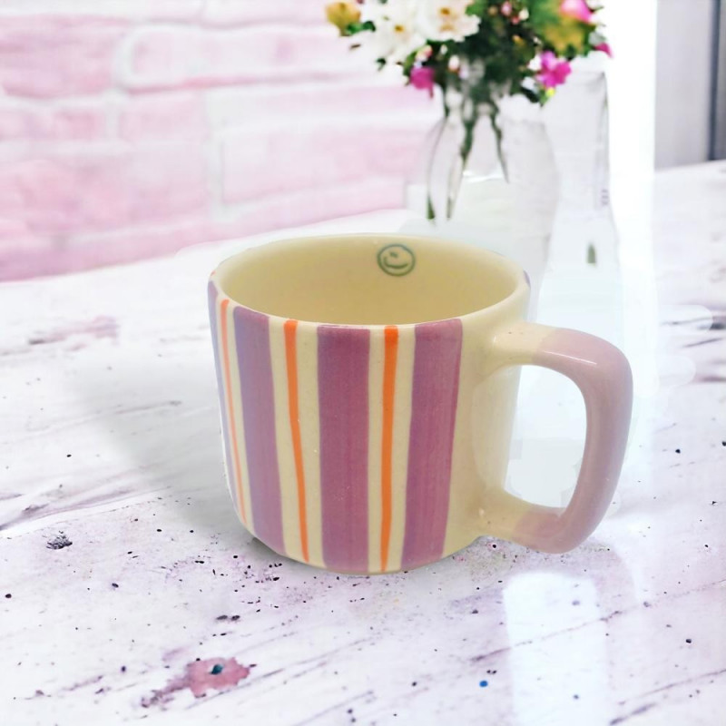 Mug S Céramique stripe viola