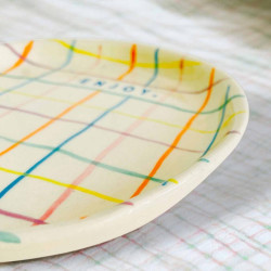 Assiette céramique Karo enjoy
