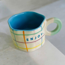 Mug ceramic Organic L Karo enjoy