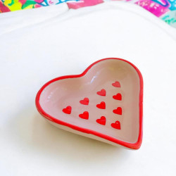 Assiette organic heart L Hearts