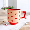 Mug L Céramique 60s Hearts with Hearts