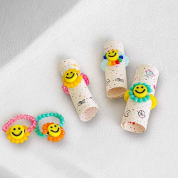 Bague élastique Smiley