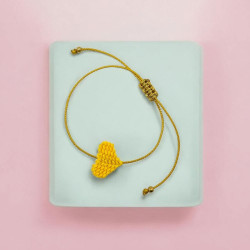 Armband string gold Heart