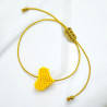 Armband string gold Heart