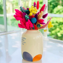 Vase Keramik L oval Blubb