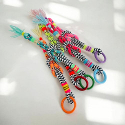 Porte-Clés b/w colorful Metal ring