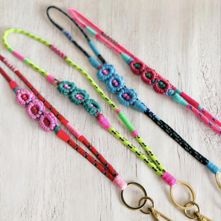 Schlüsselanhänger/ Lanyard 3 flower
