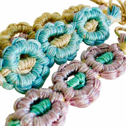 Porte-Clés 3 flower S shiny pastel