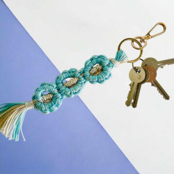 Lanyard 3 flower S shiny pastel