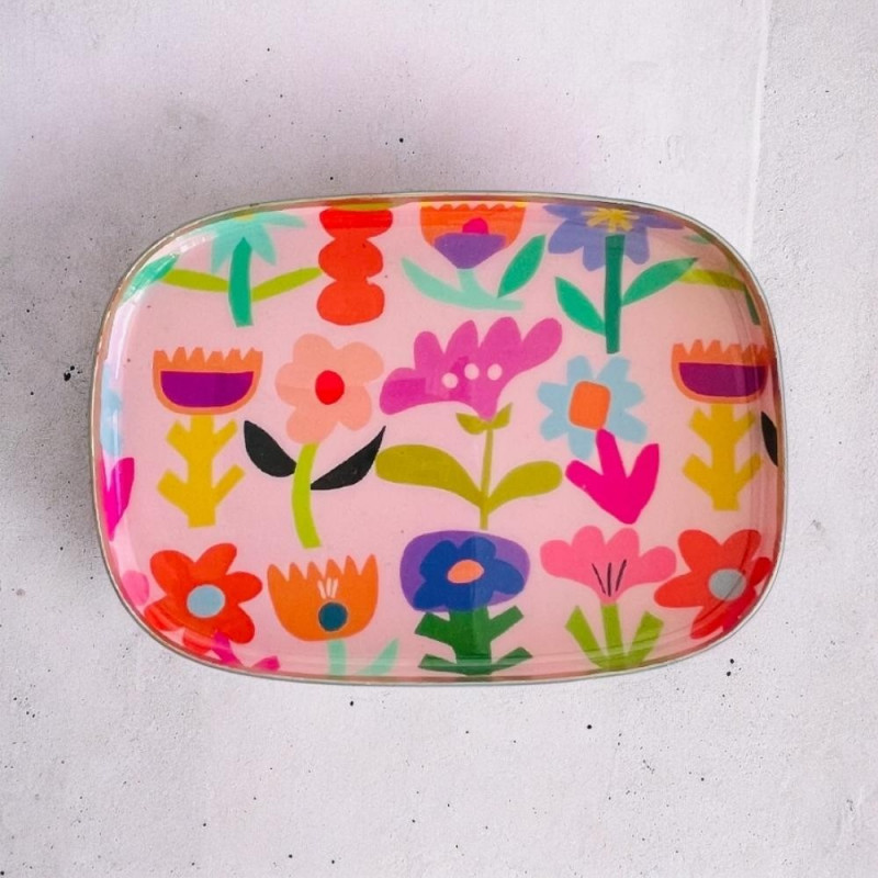 Mini Tray bold flowers