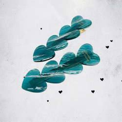 Hairclip/hairclaw Hearts with Hearts