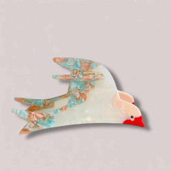 Haarclip/Haarklammer bluebird rose