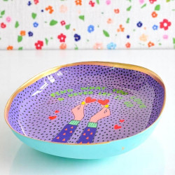 Trinket dish tray 2 hearts