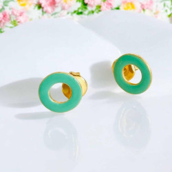 Boucles d´Oreilles ART N bead ring enamel