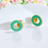 Boucles d´Oreilles ART N bead ring enamel