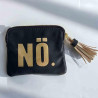 Mini zip Wallet Leather NÖ black