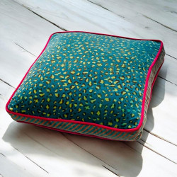 Cushion cover Velvet Leo petrol 40405