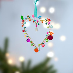 Dekoration FUNKEL Mini Herz 8 multi