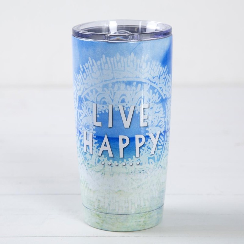 Thermosbecher Live Happy Beach
