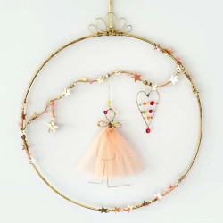 Dekoration Star Circle w Heart