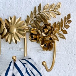 Wandhaken Flora gold