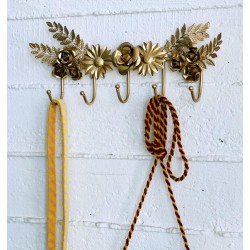 Wandhaken Flora gold